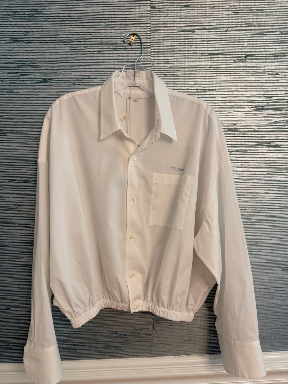 NWT - Mother The Scrunchie Frenchie Oxford Shirt - Small